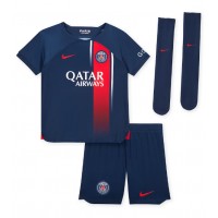 Paris Saint-Germain Achraf Hakimi #2 Domáci Detský futbalový dres 2023-24 Krátky Rukáv (+ trenírky)
